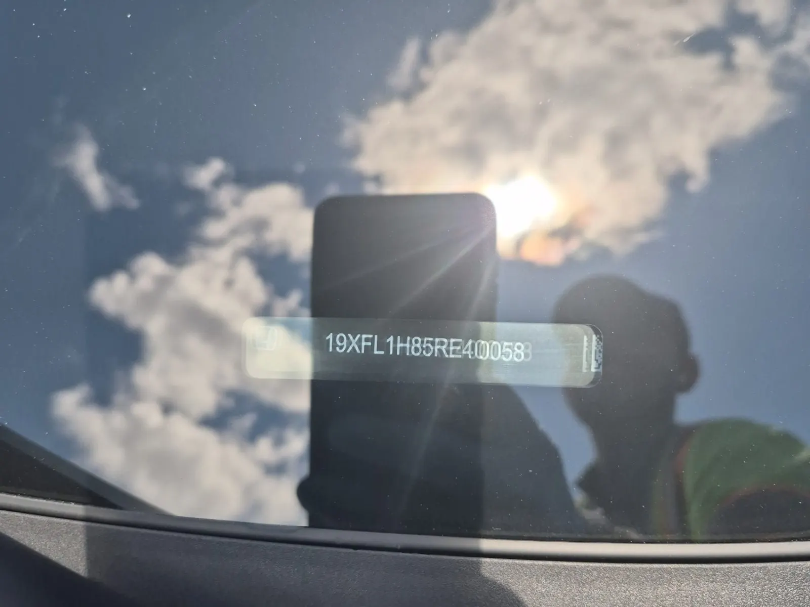 Dash VIN Plate Photo
