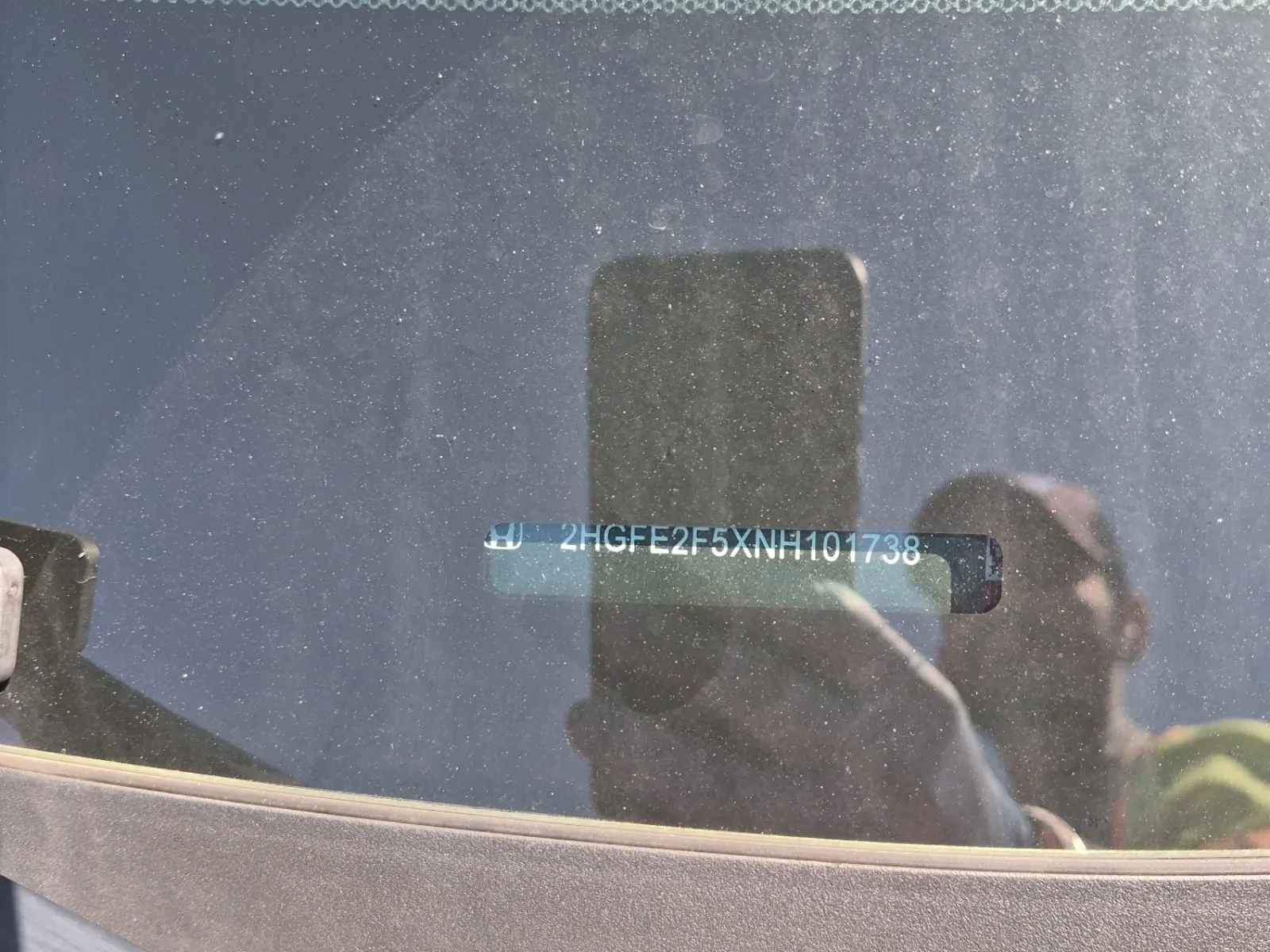 Dash VIN Plate Photo