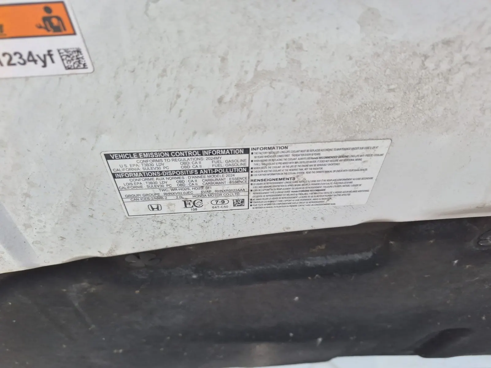 Emission Sticker Photo