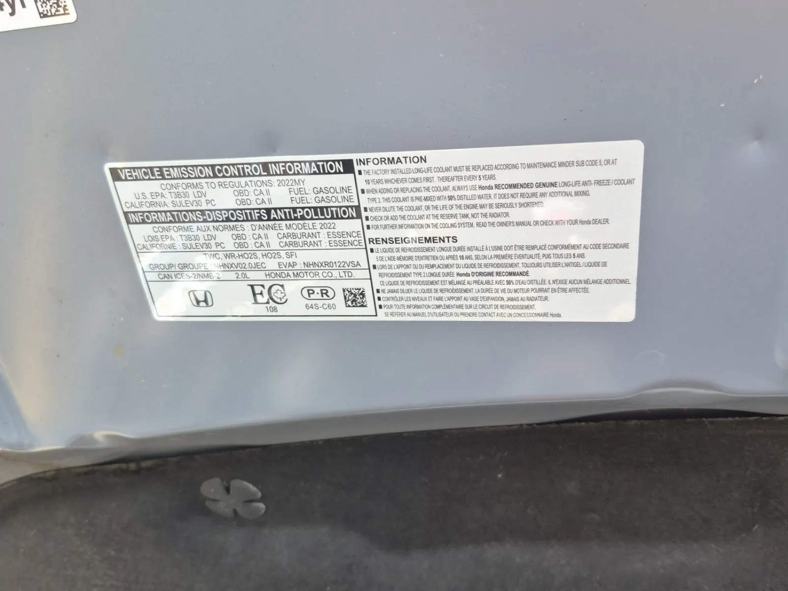 Emission Sticker Photo