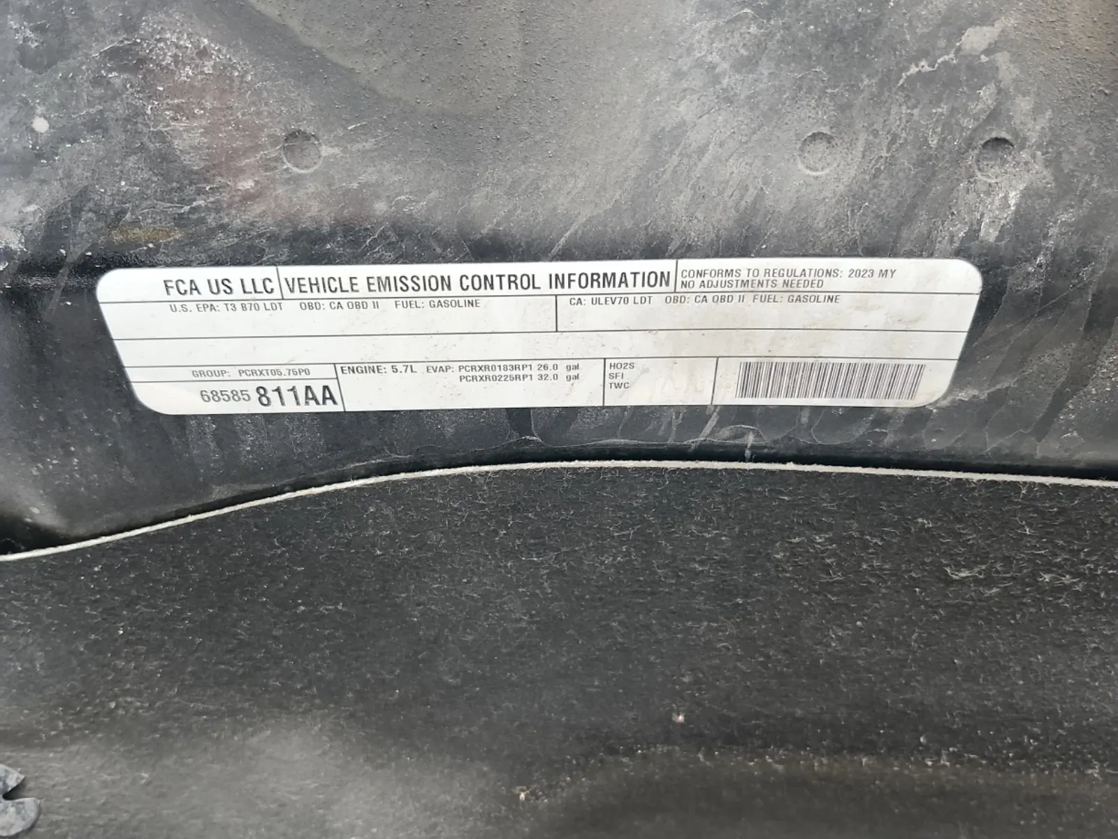 Emission Sticker Photo