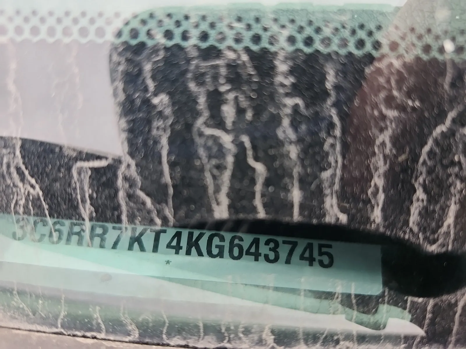 Dash VIN Plate Photo