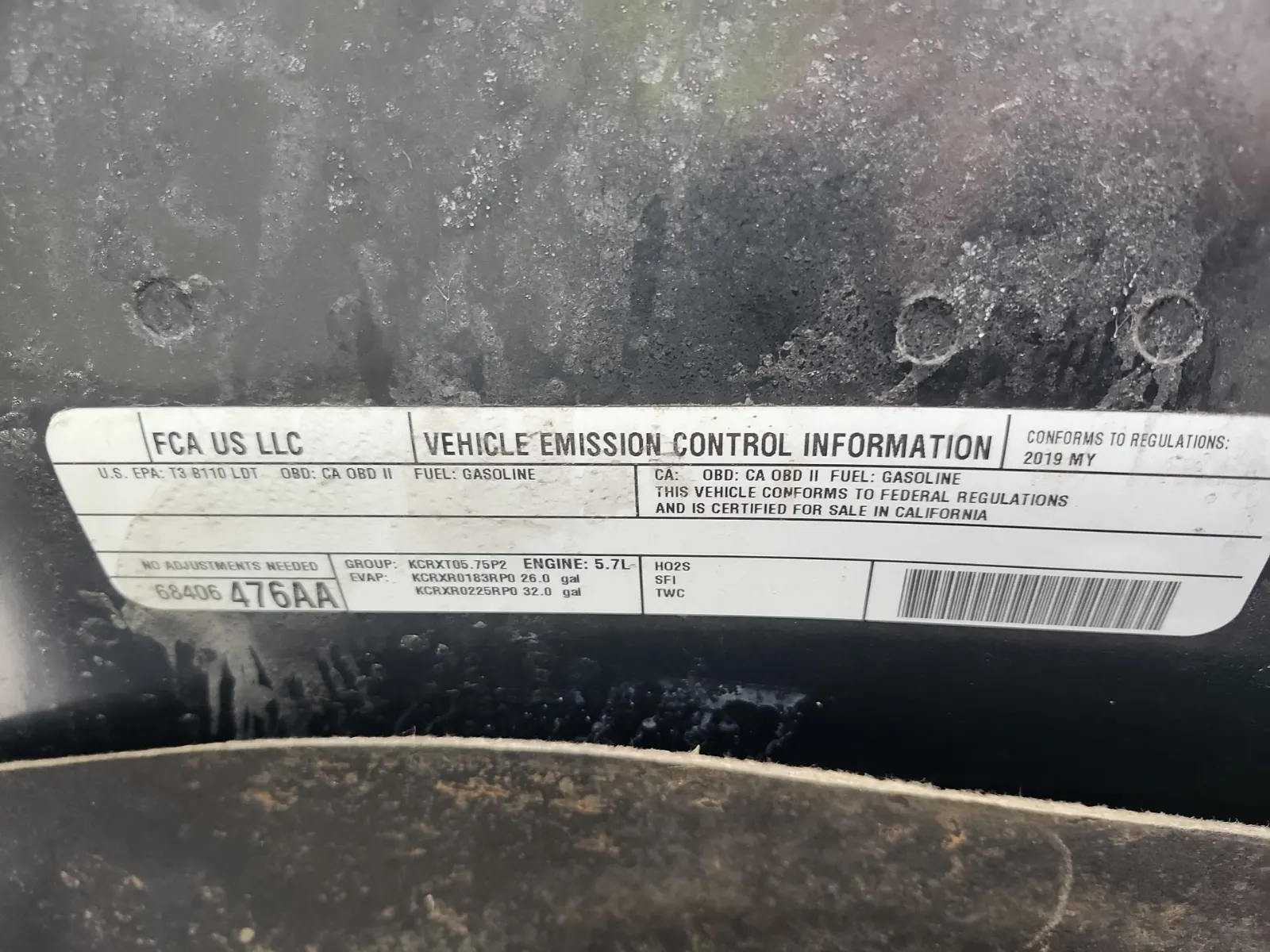 Emission Sticker Photo