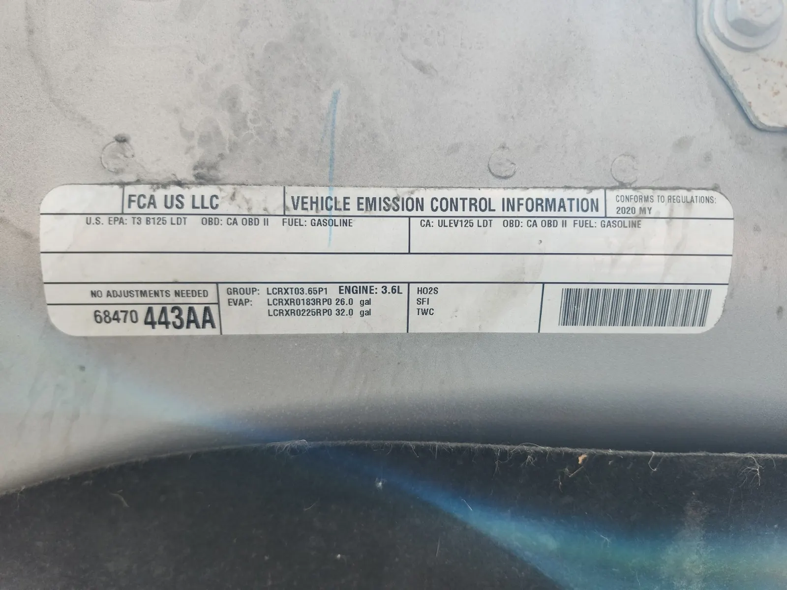 Emission Sticker Photo