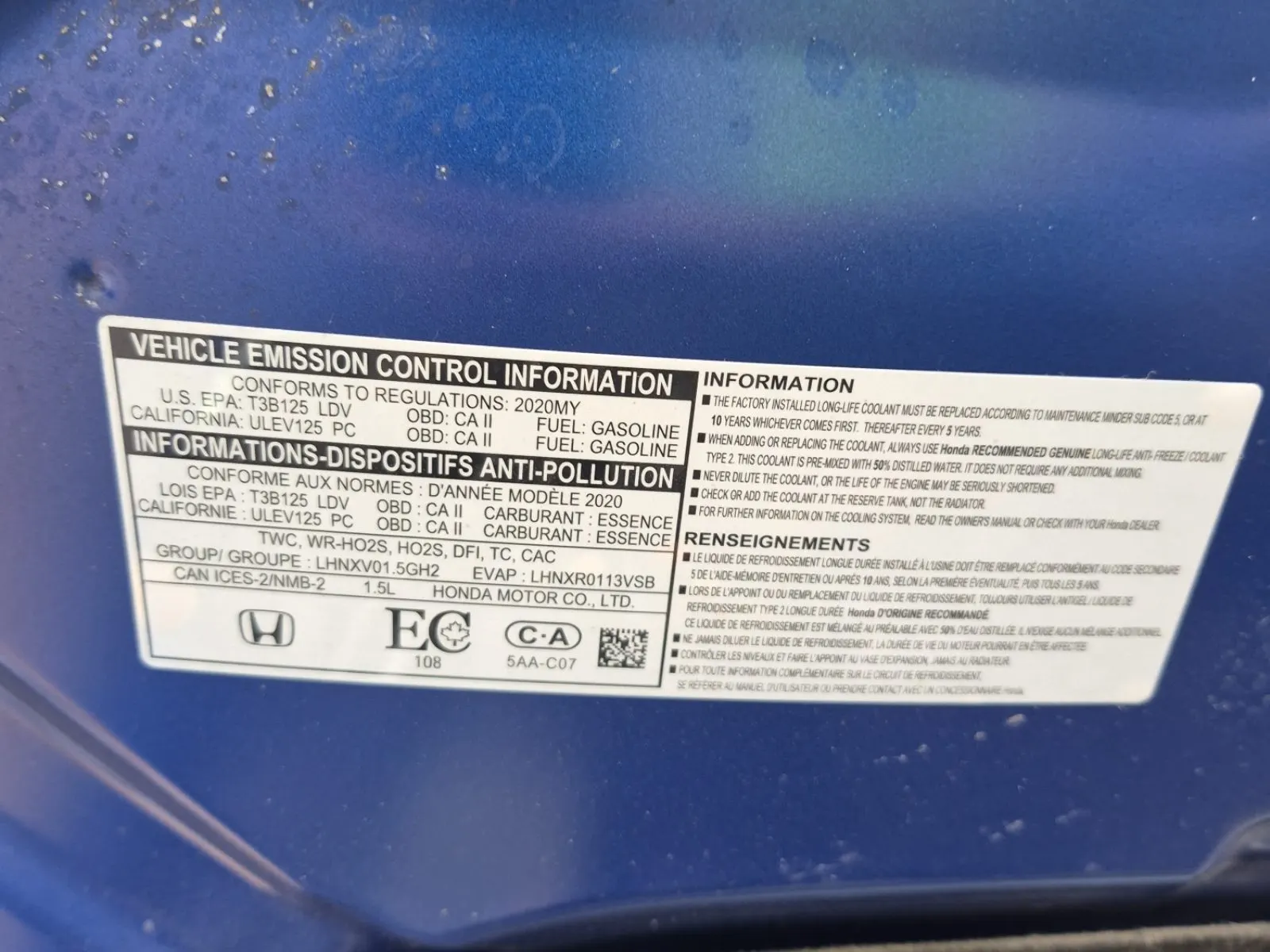 Emission Sticker Photo