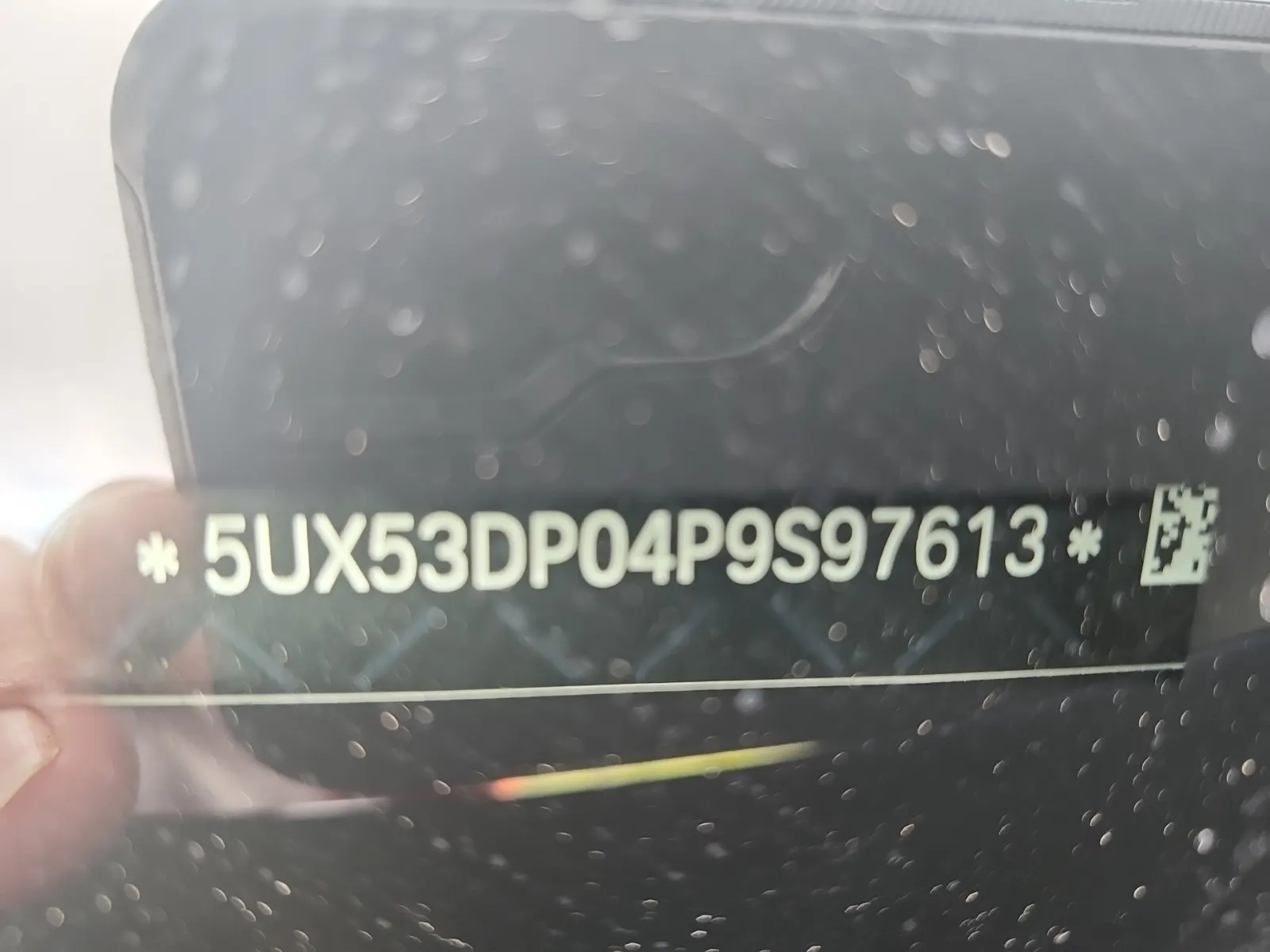 Dash VIN Plate Photo