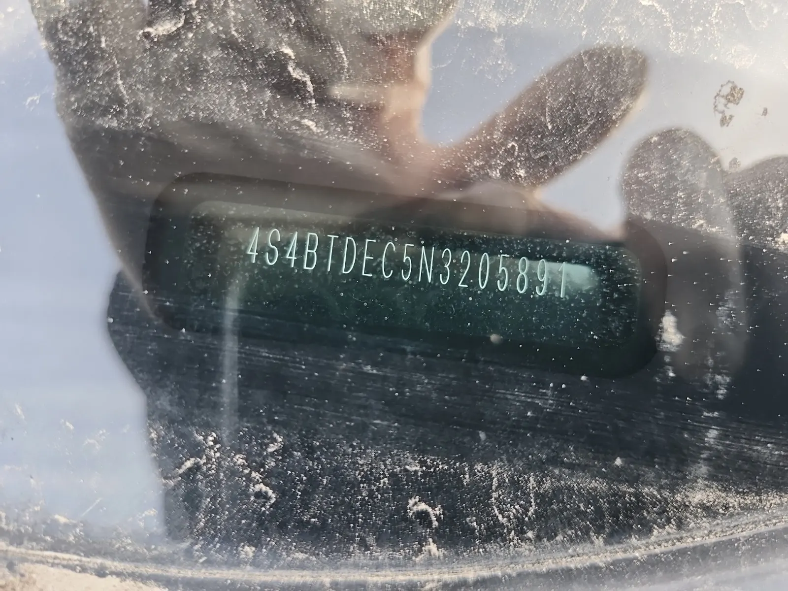Dash VIN Plate Photo