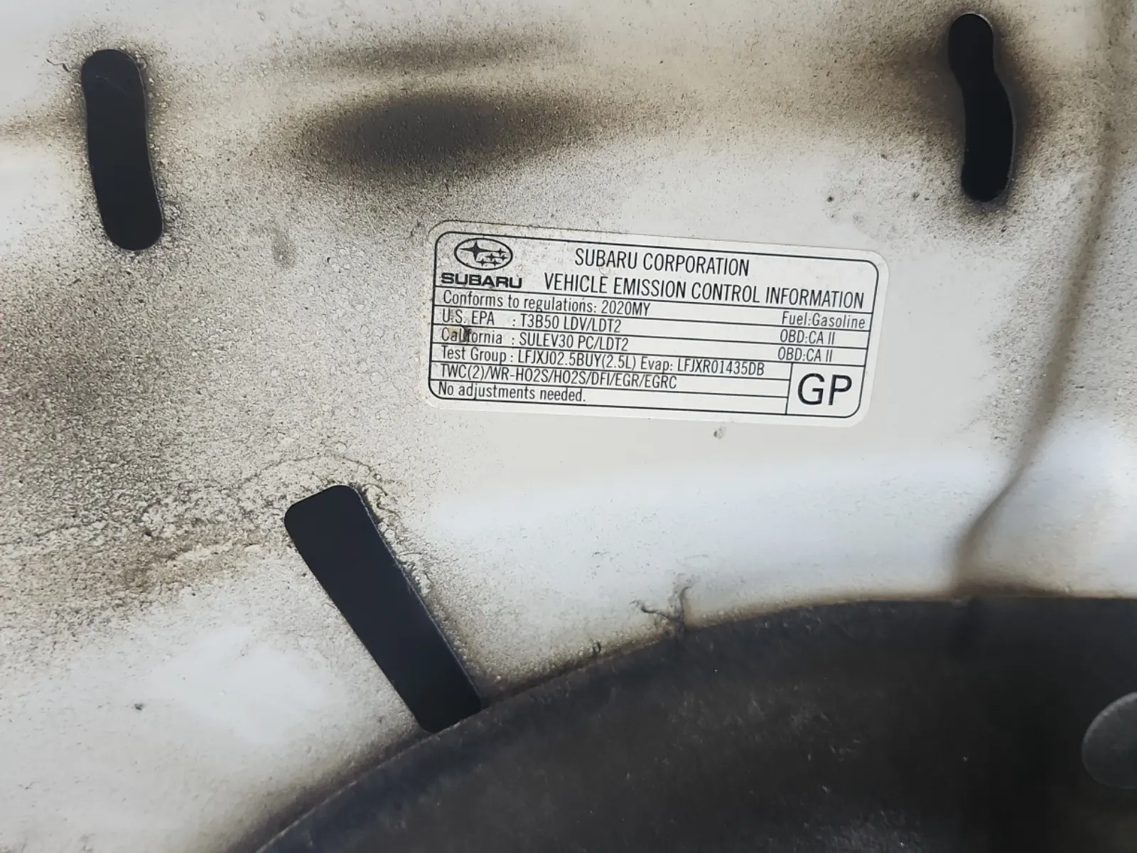 Emission Sticker Photo