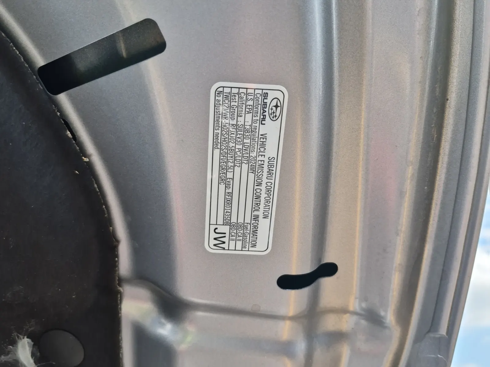 Emission Sticker Photo
