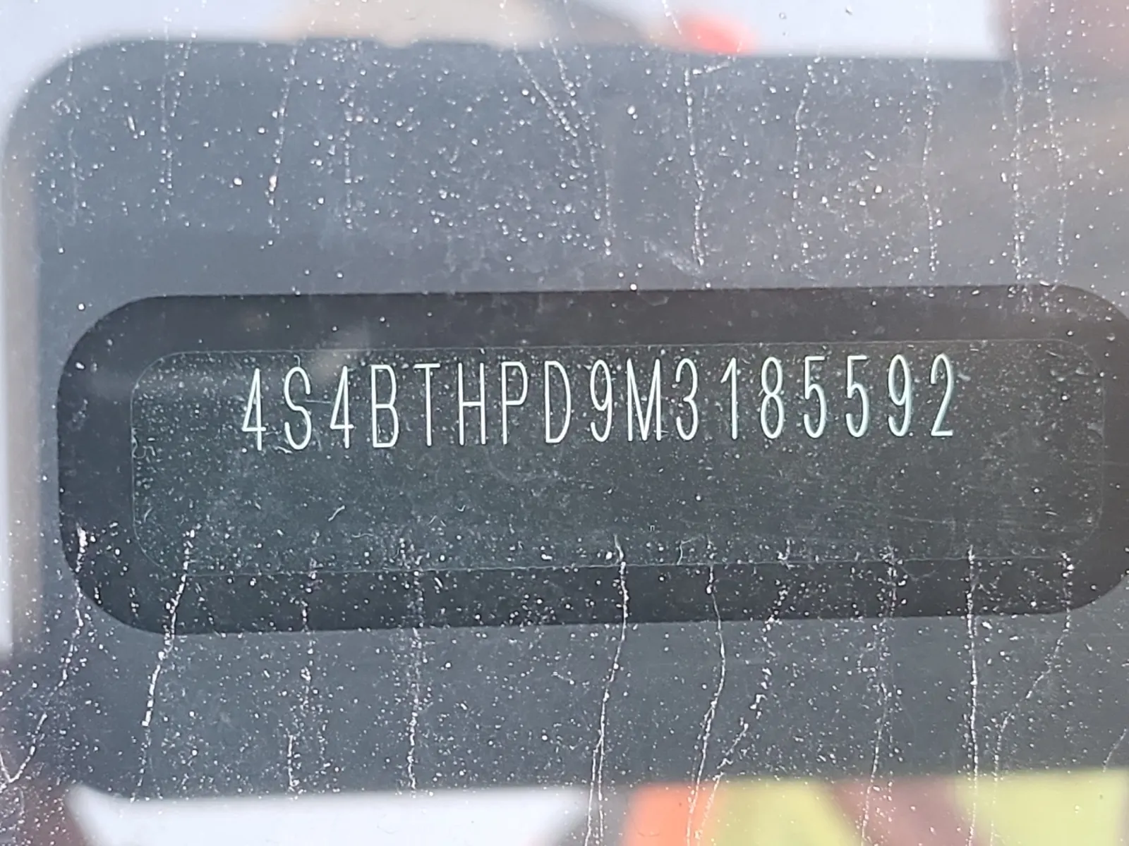 Dash VIN Plate Photo