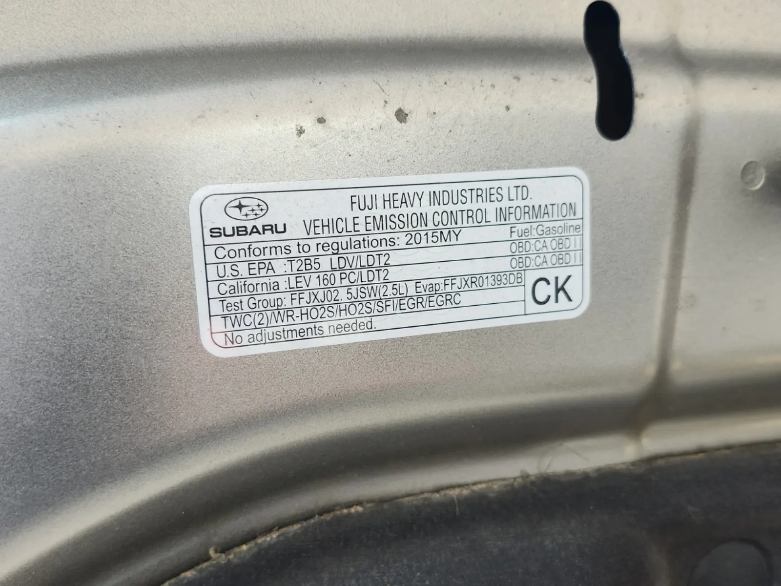 Emission Sticker Photo