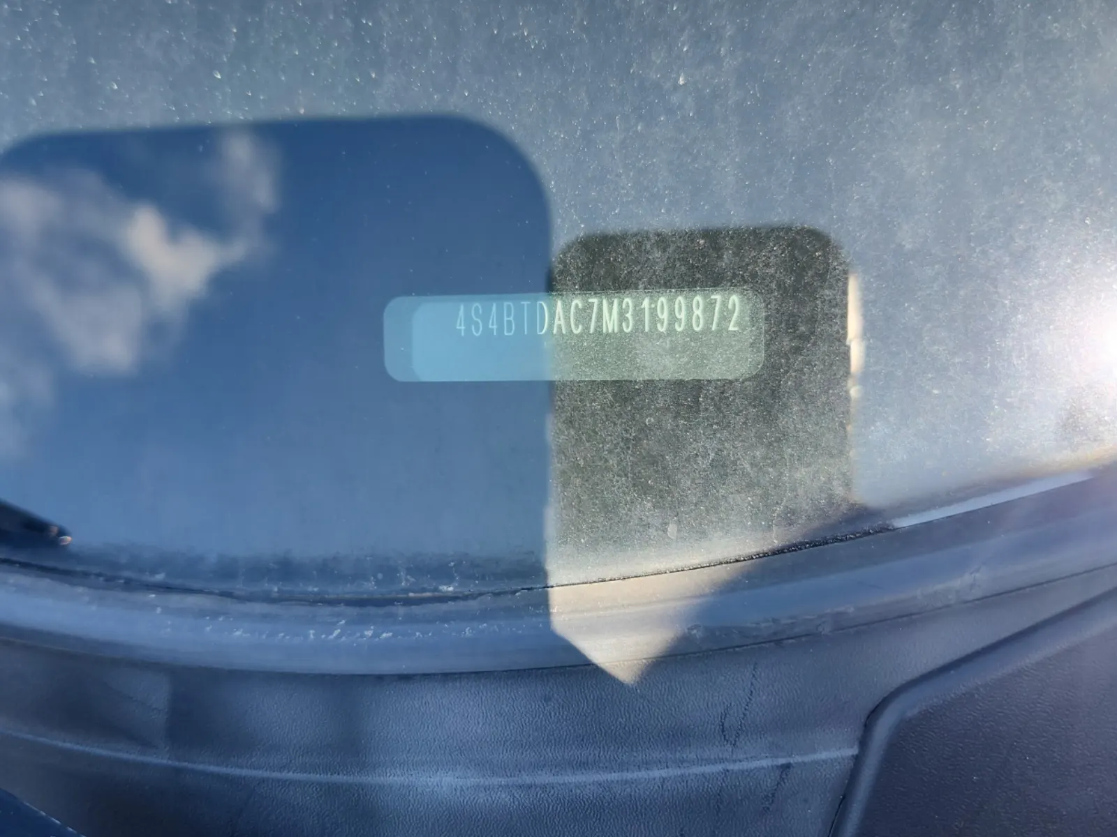 Dash VIN Plate Photo