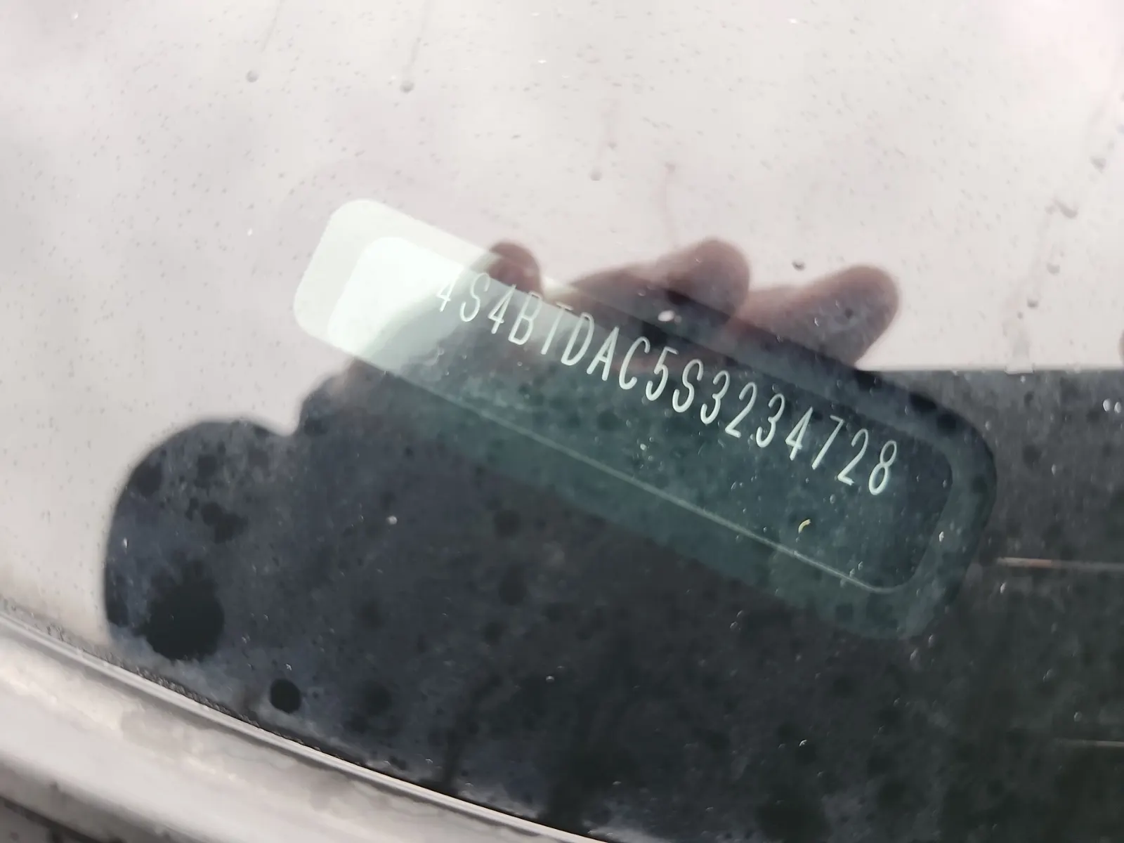 Dash VIN Plate Photo