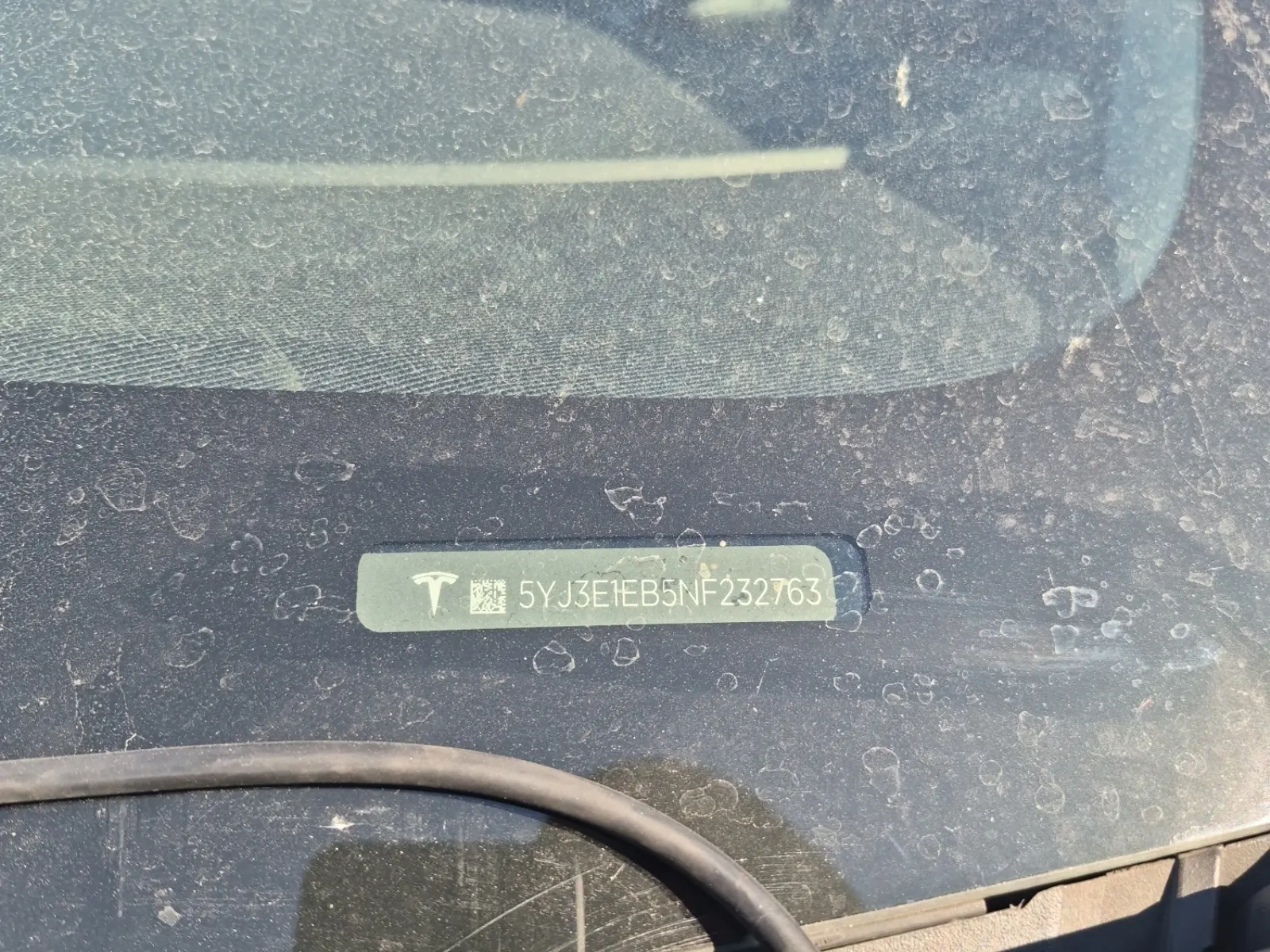 Dash VIN Plate Photo