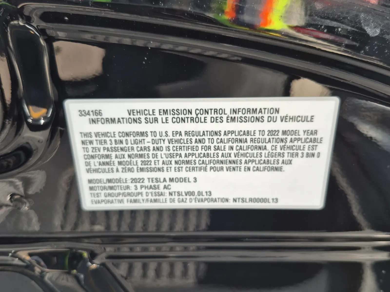 Emission Sticker Photo