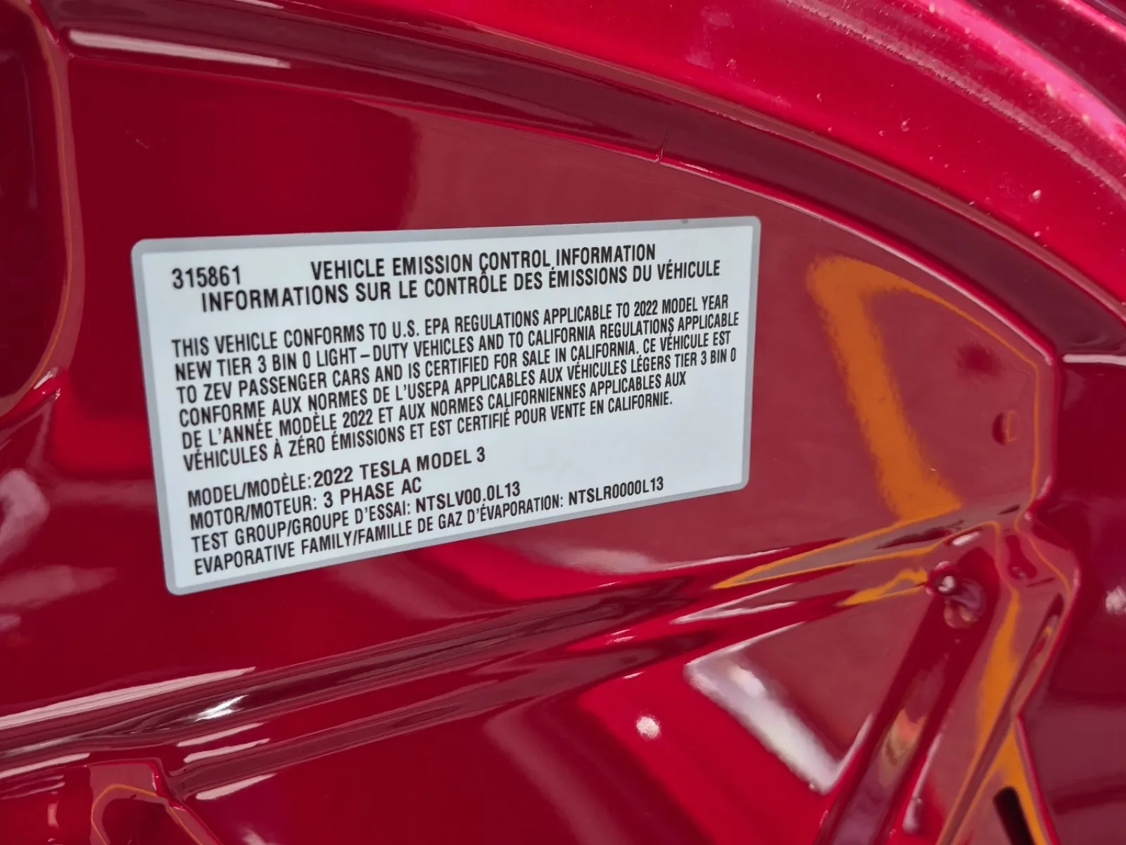 Emission Sticker Photo