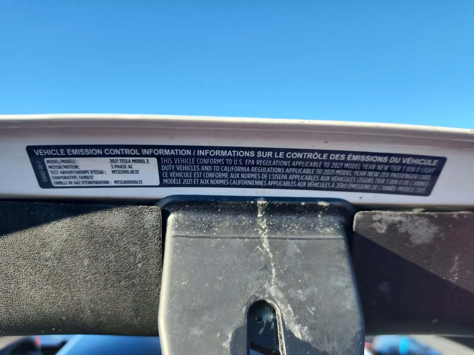 Emission Sticker Photo