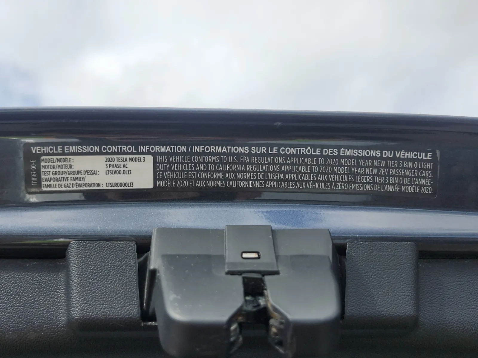 Emission Sticker Photo