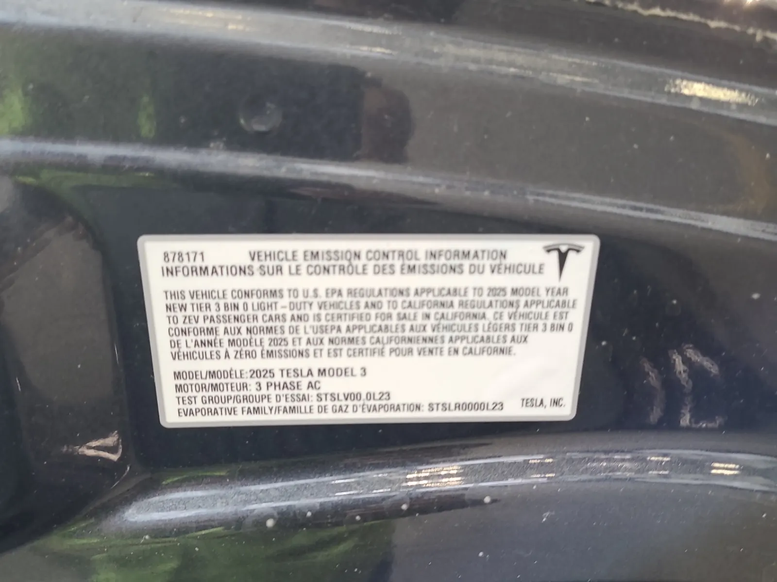 Emission Sticker Photo