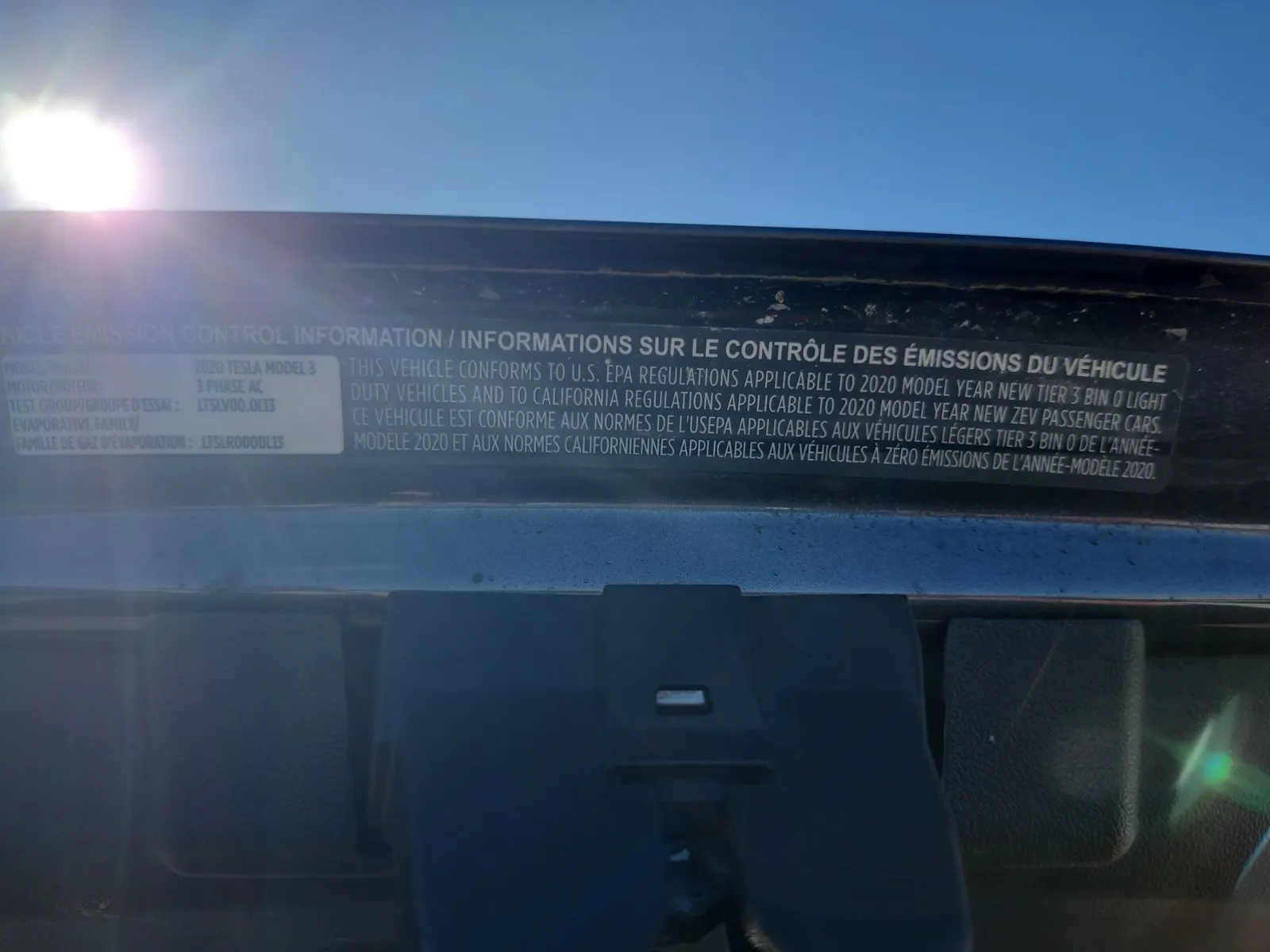 Emission Sticker Photo