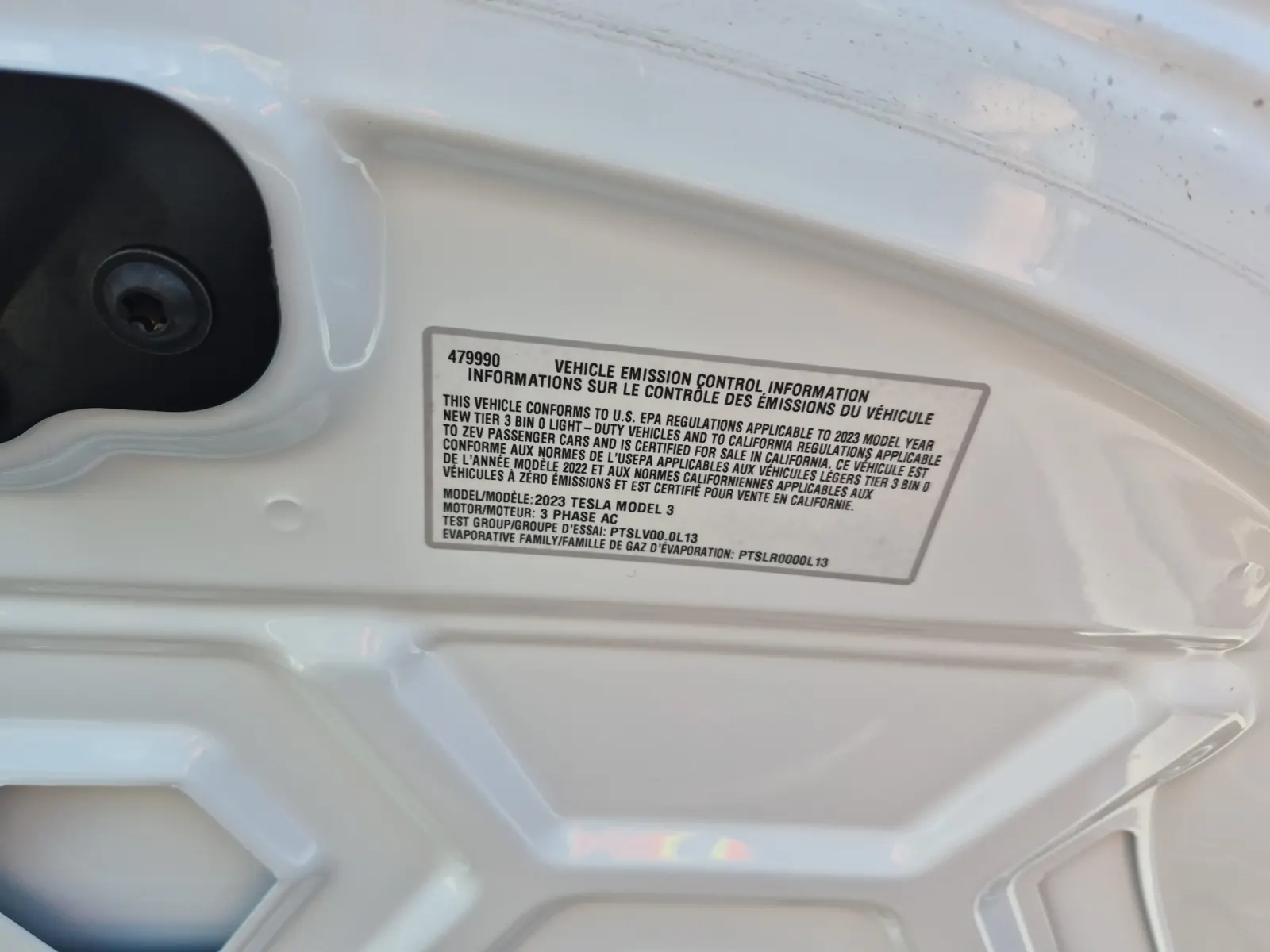 Emission Sticker Photo