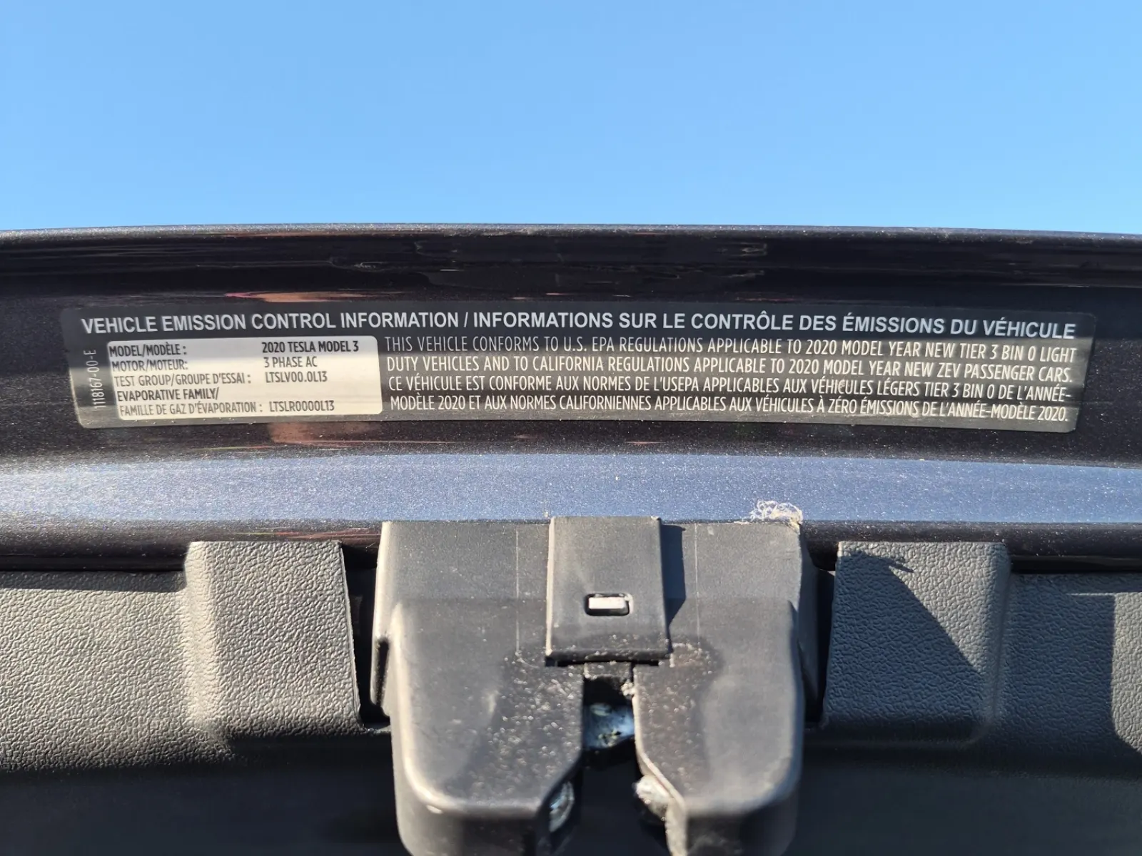Emission Sticker Photo