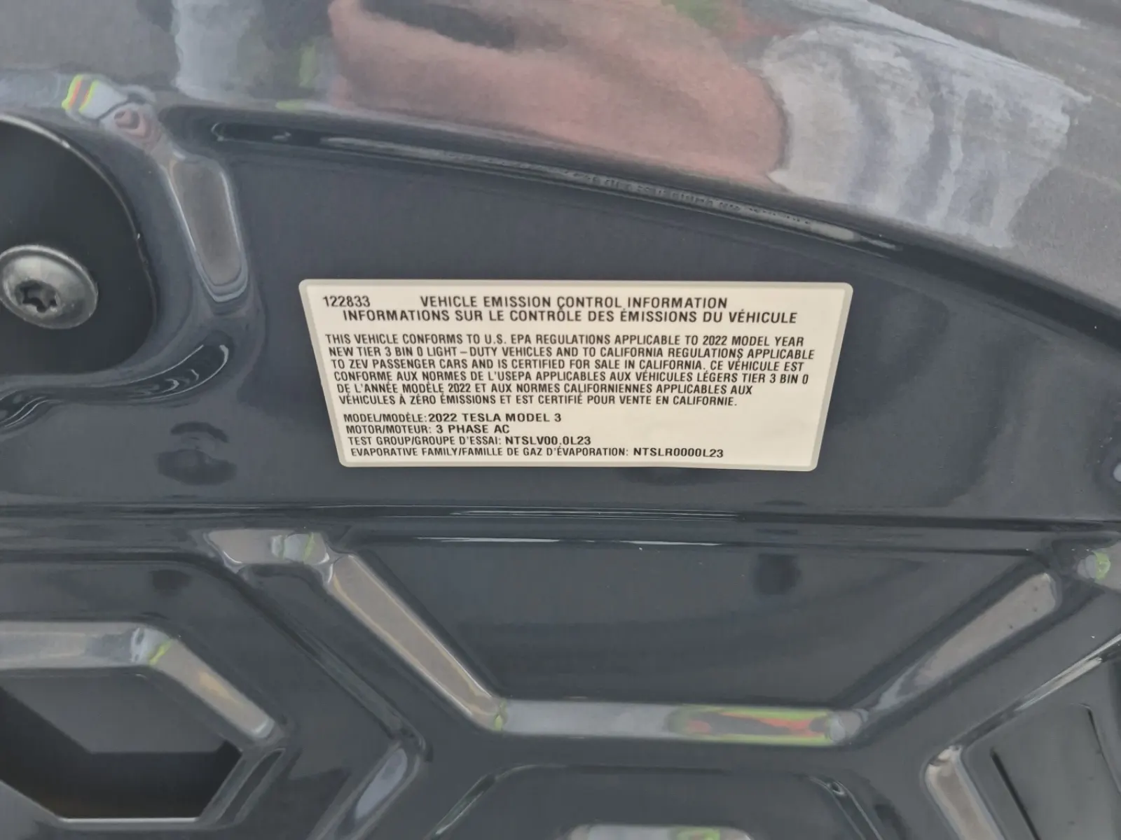 Emission Sticker Photo
