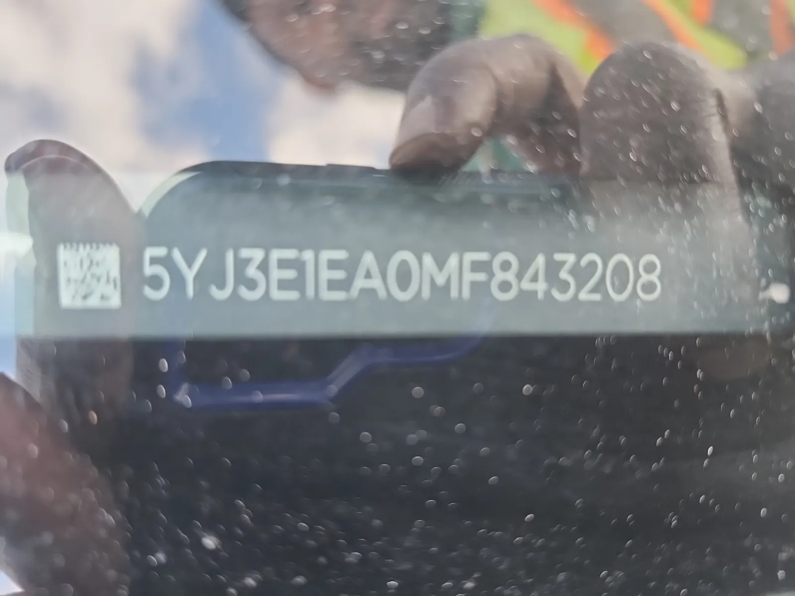 Dash VIN Plate Photo
