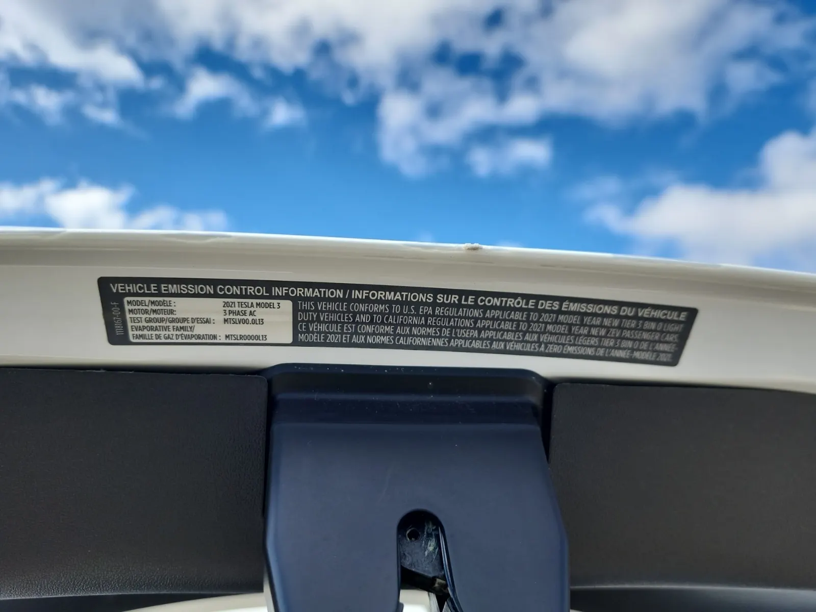 Emission Sticker Photo