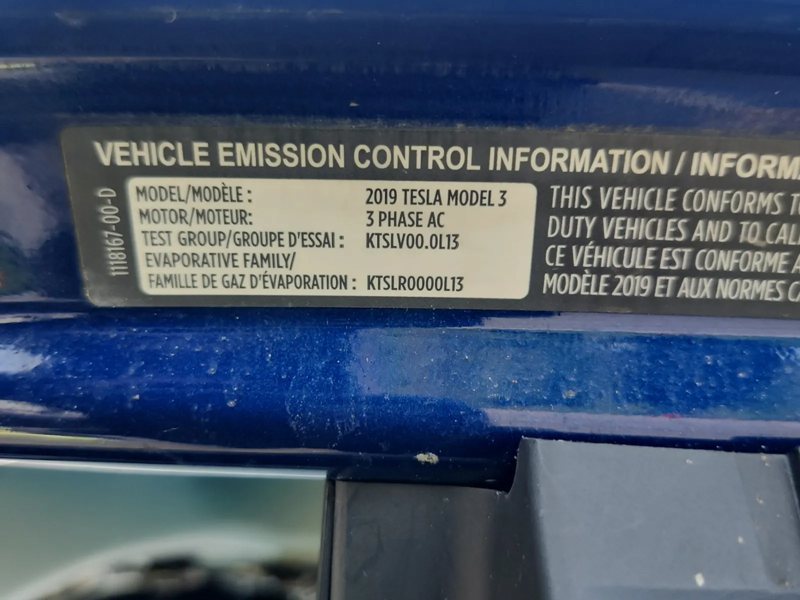 Emission Sticker Photo
