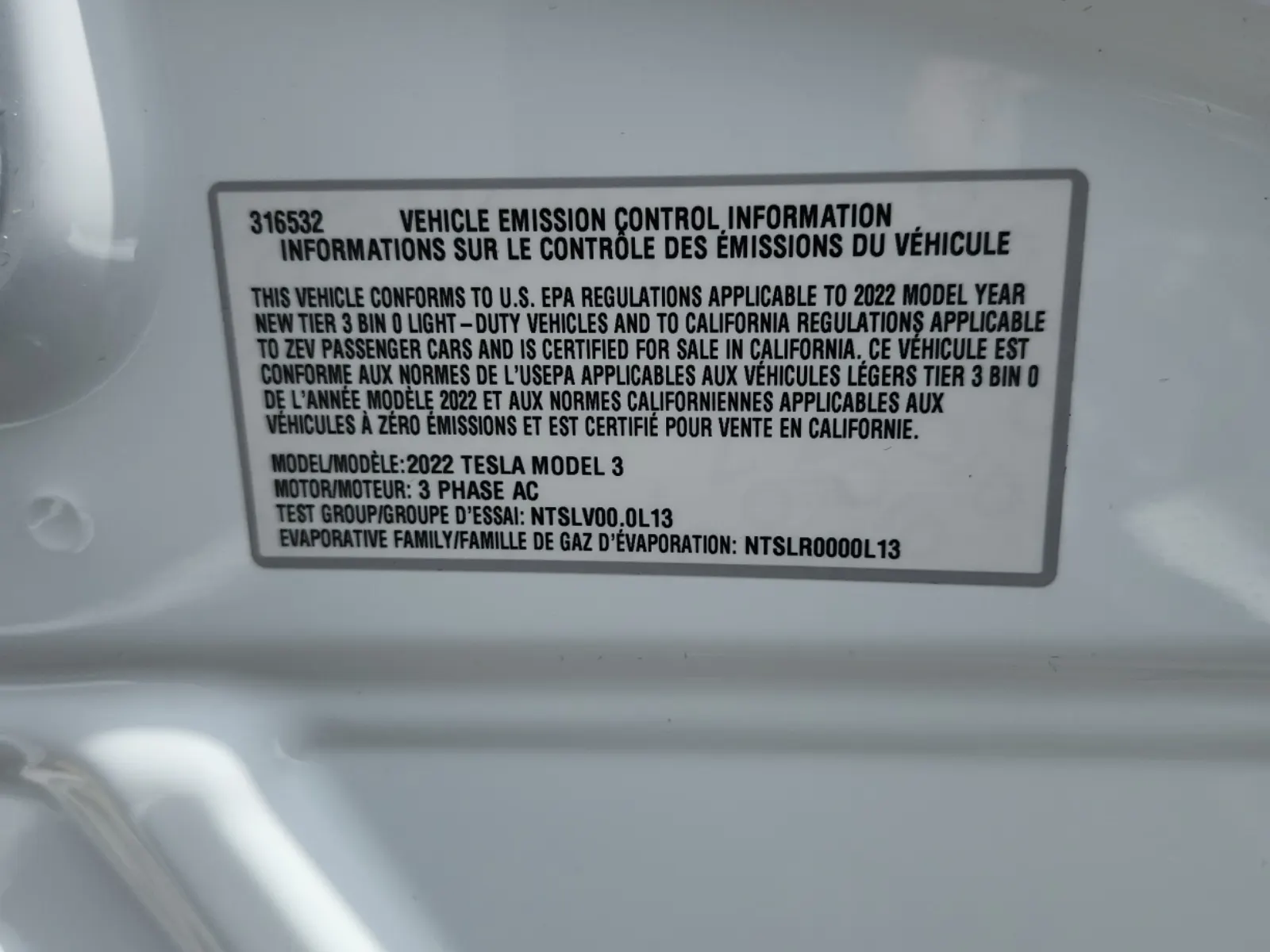 Emission Sticker Photo