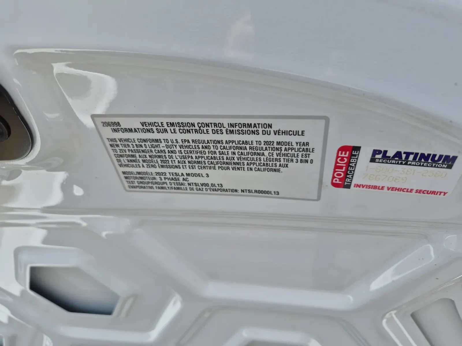 Emission Sticker Photo
