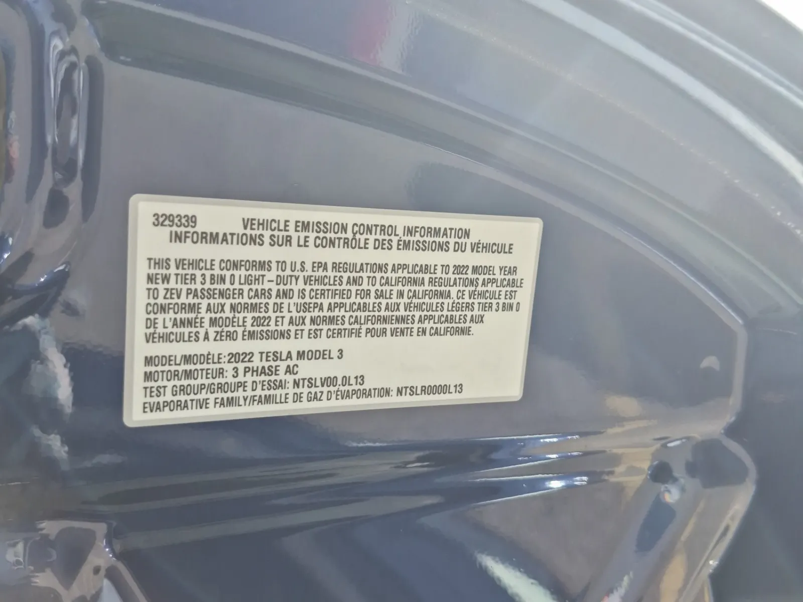 Emission Sticker Photo