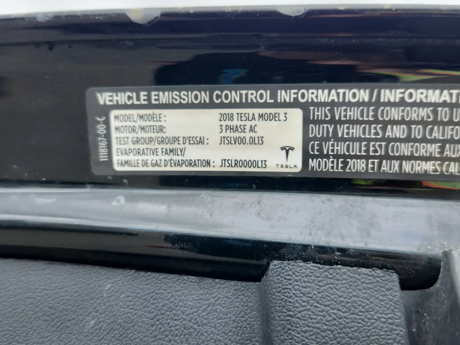 Emission Sticker Photo