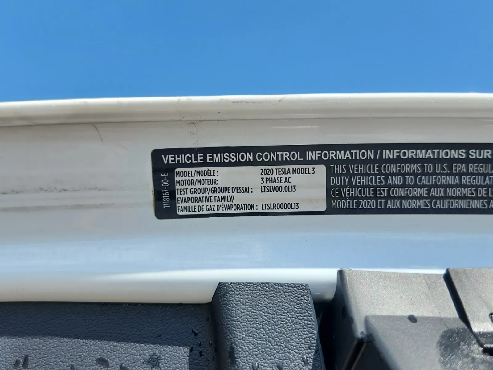 Emission Sticker Photo