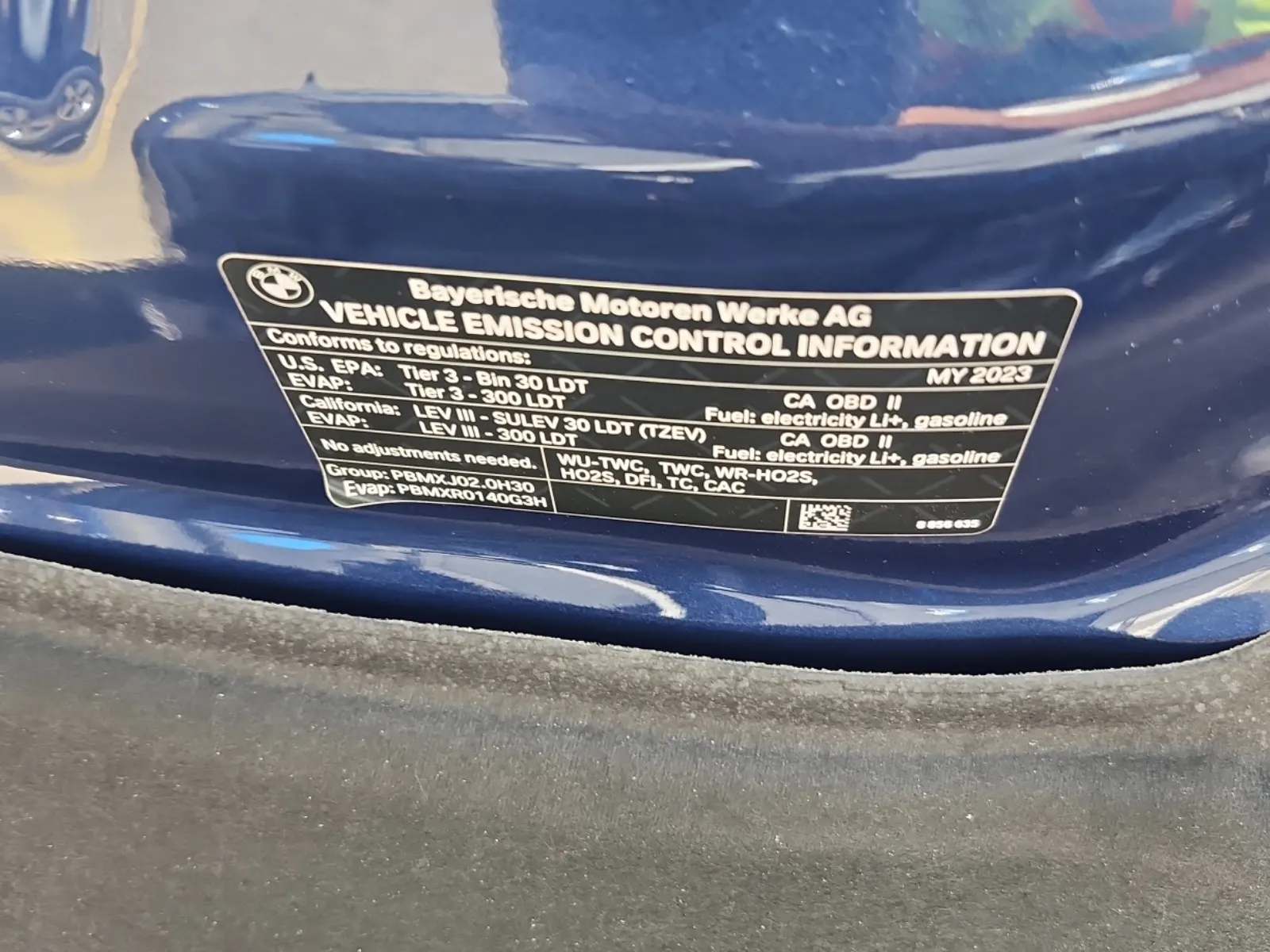 Emission Sticker Photo