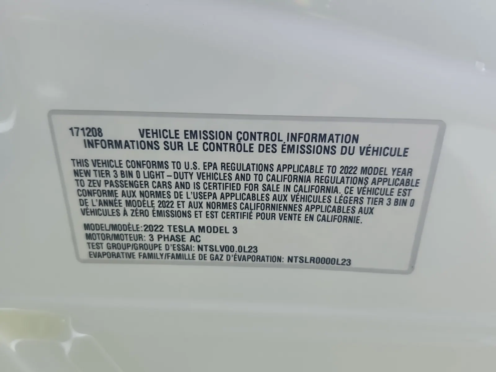 Emission Sticker Photo