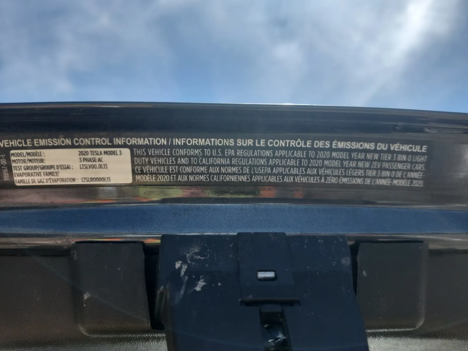 Emission Sticker Photo