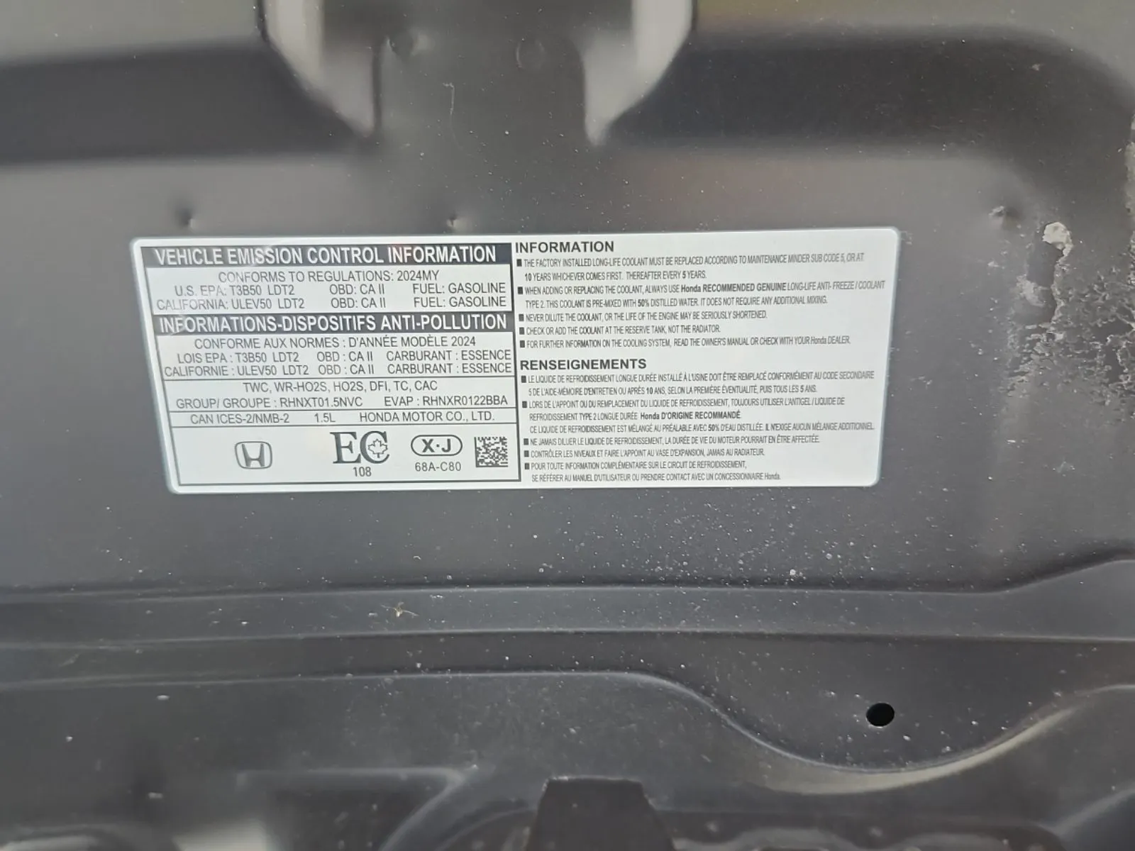 Emission Sticker Photo