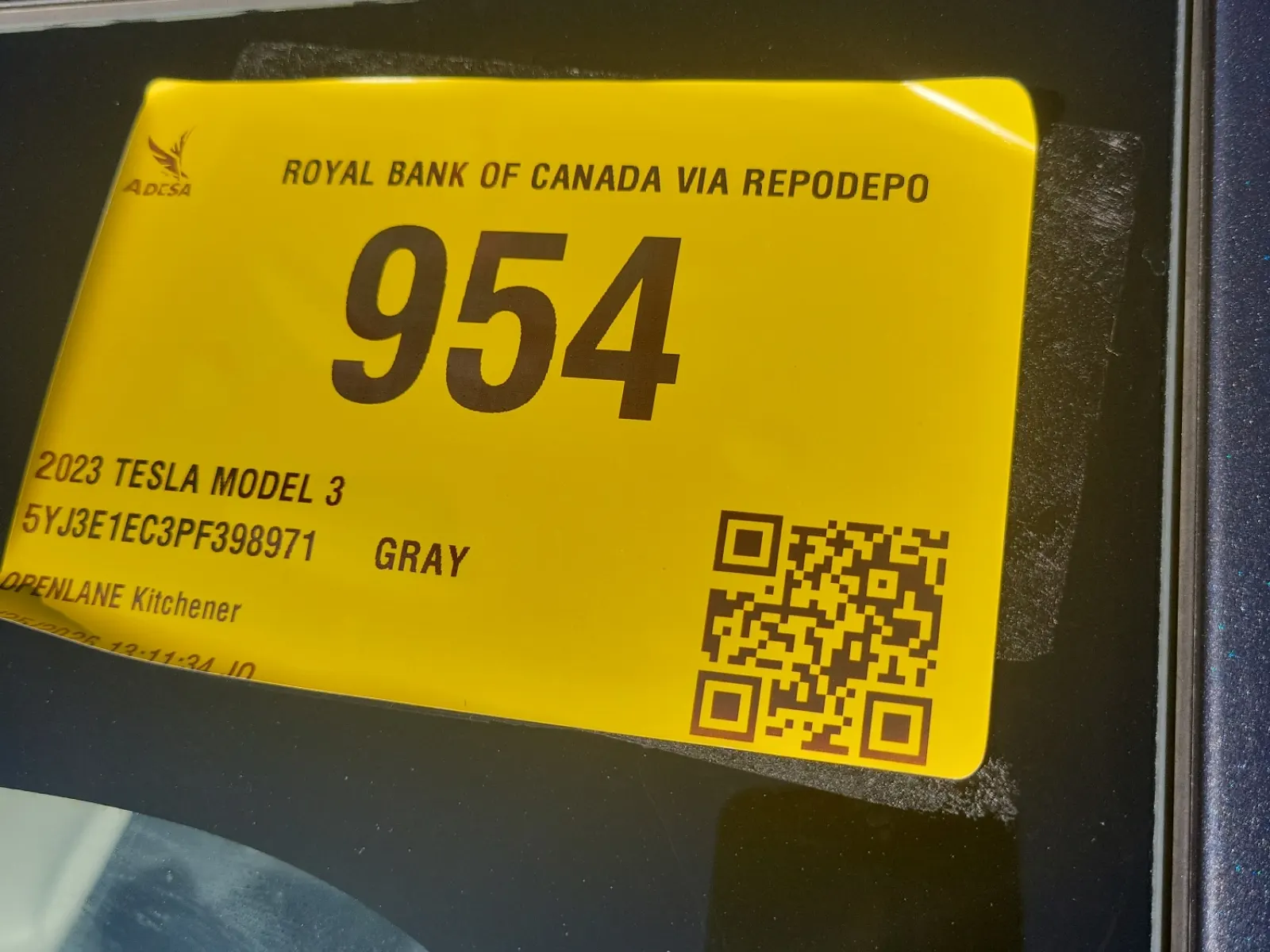 Inventory Label Photo