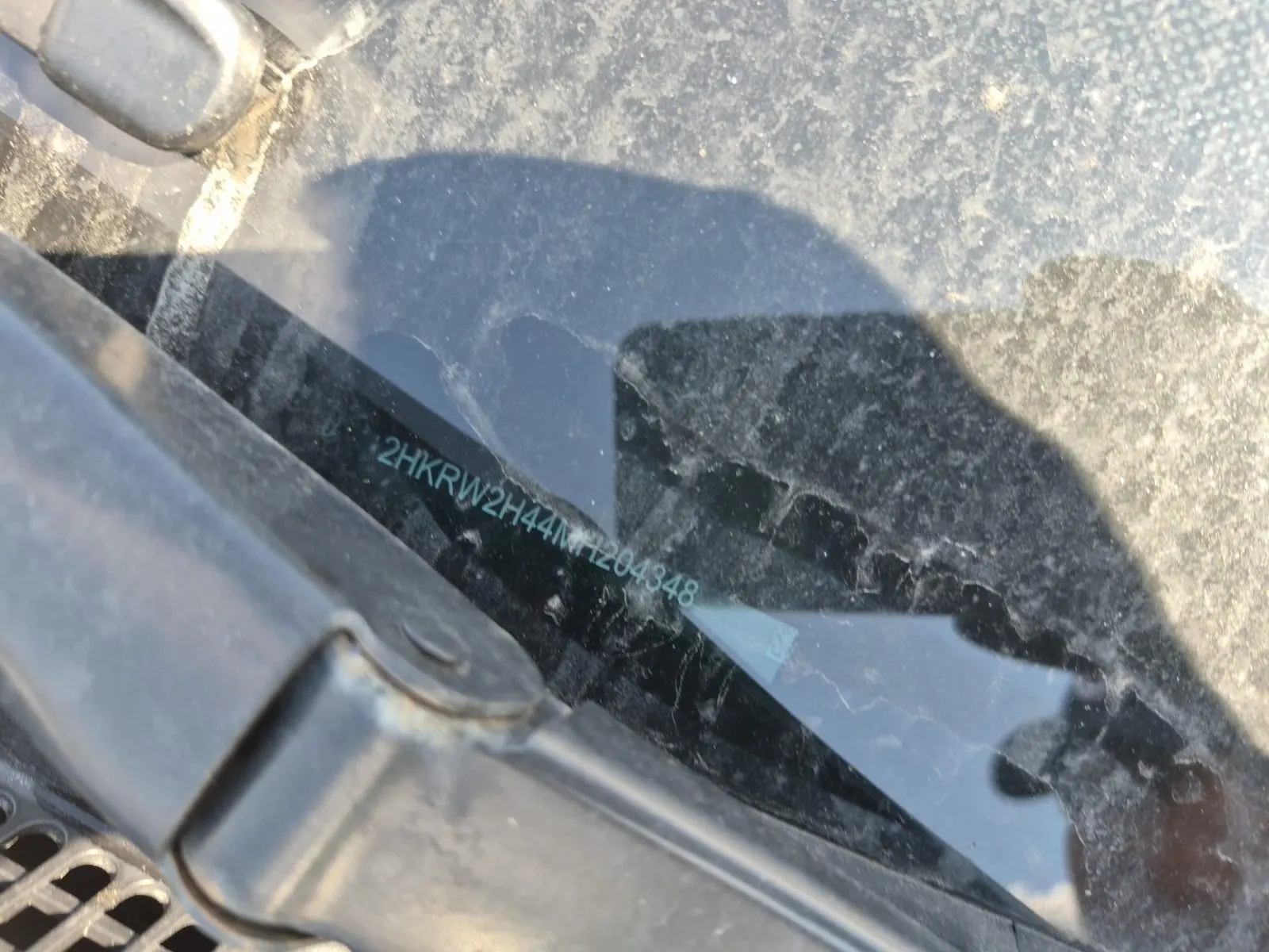 Dash VIN Plate Photo