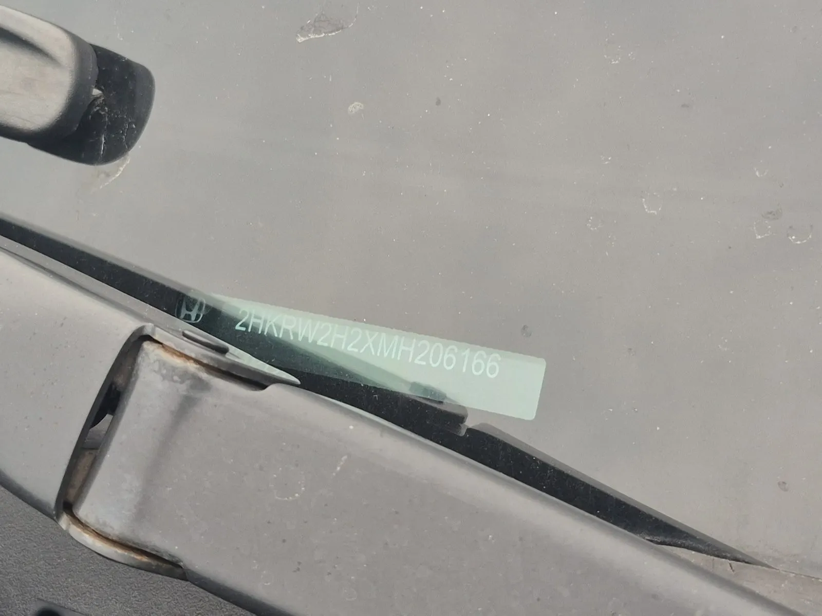 Dash VIN Plate Photo