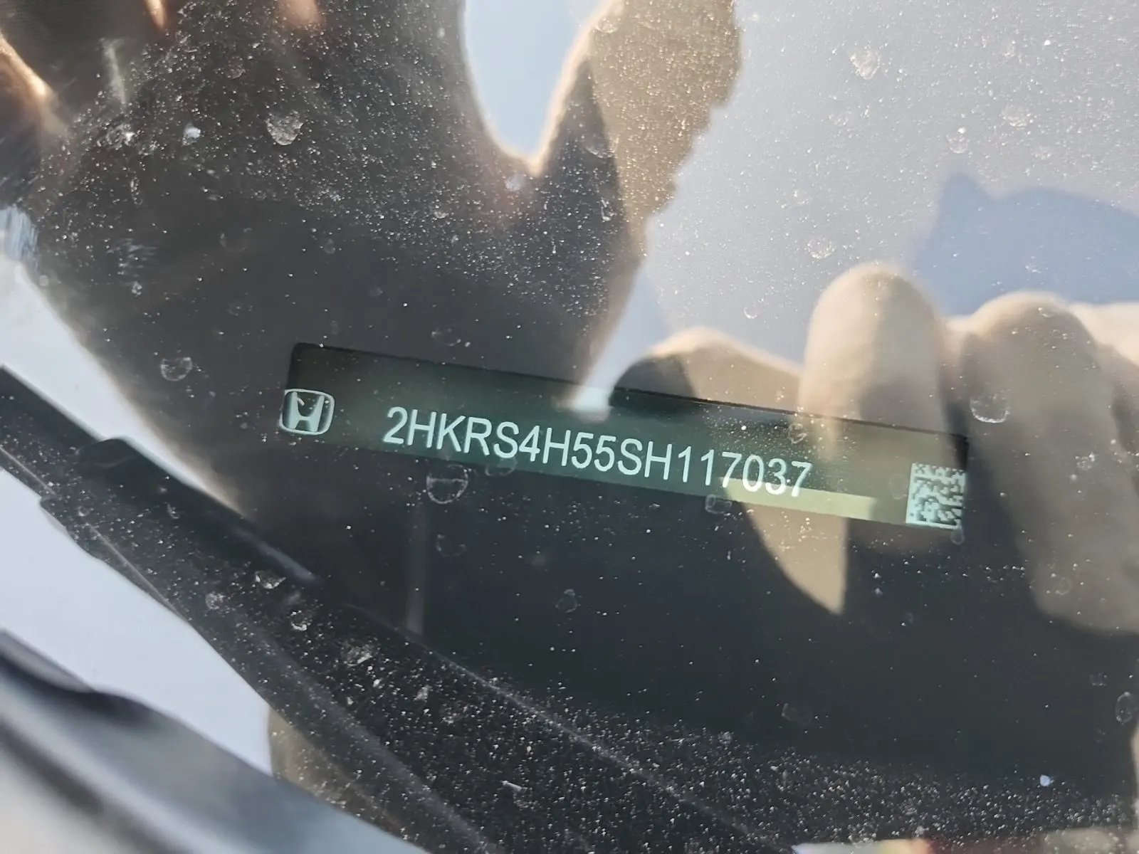 Dash VIN Plate Photo