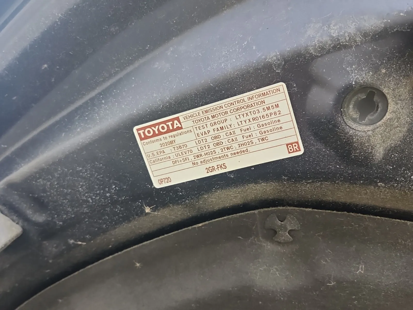 Emission Sticker Photo