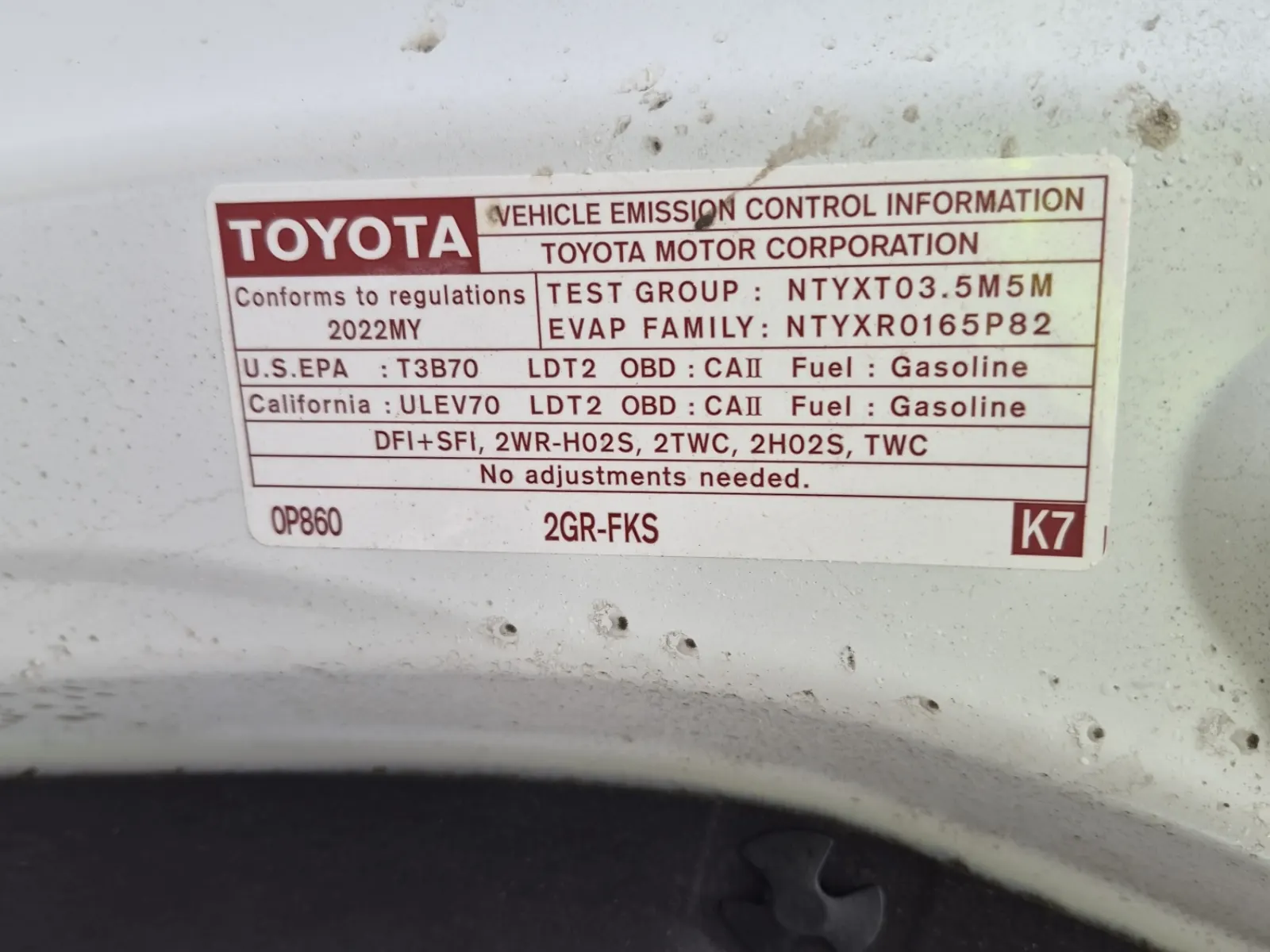 Emission Sticker Photo