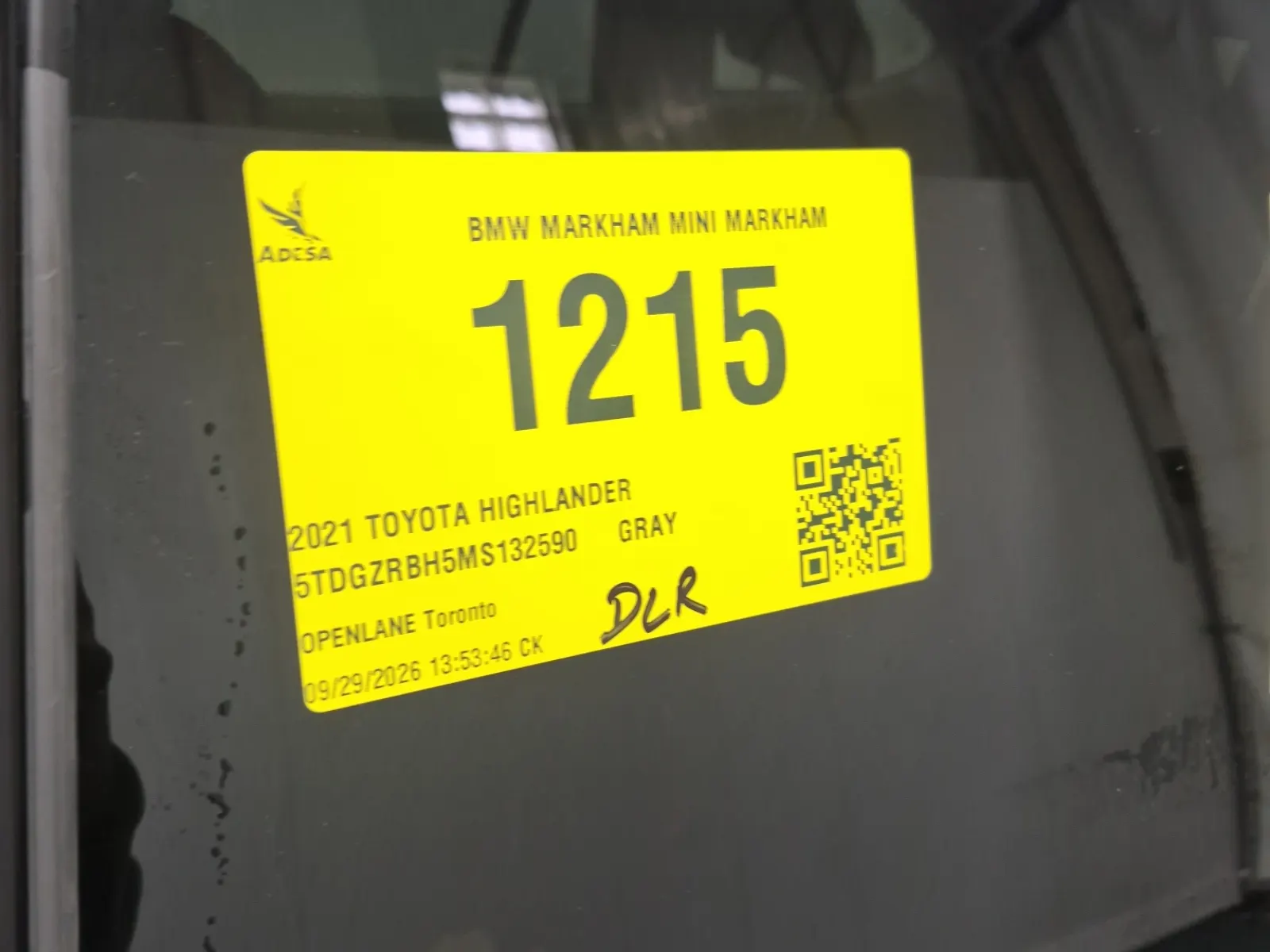 Inventory Label Photo