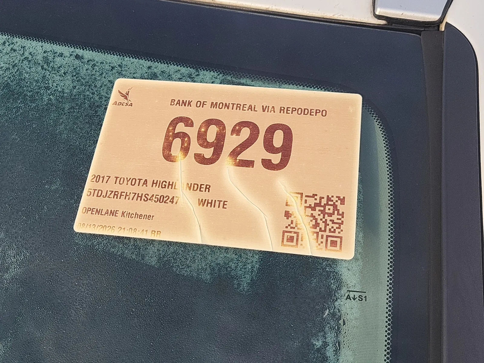 Inventory Label Photo
