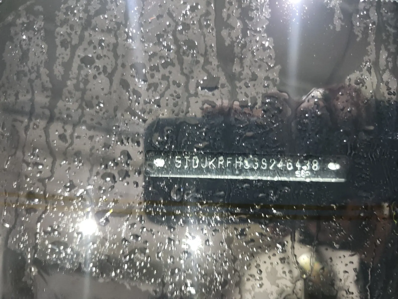 Dash VIN Plate Photo