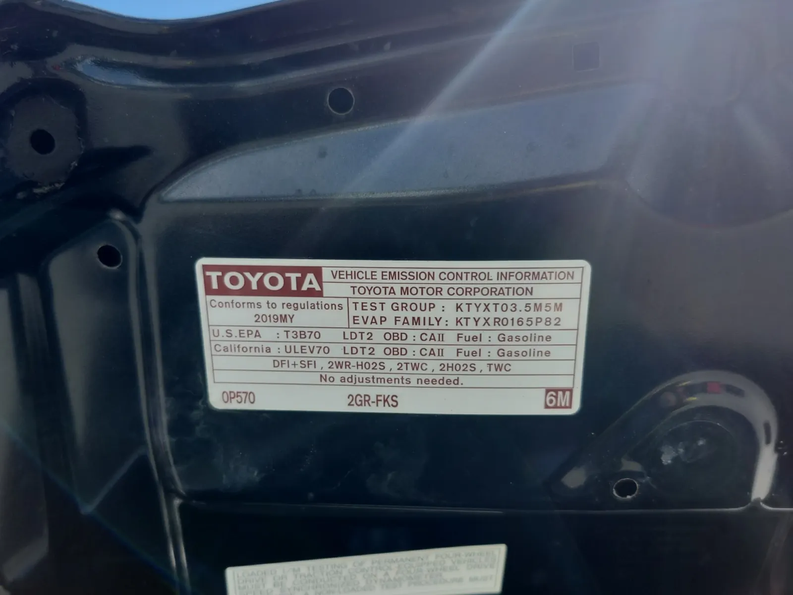Emission Sticker Photo