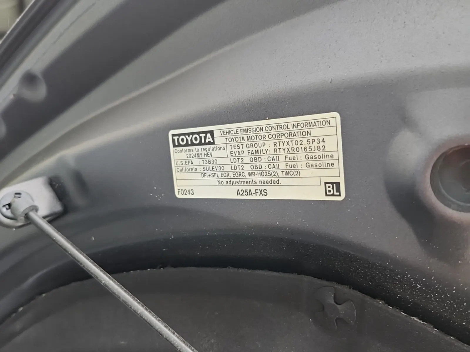 Emission Sticker Photo